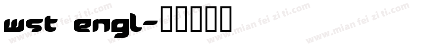 wst engl字体转换